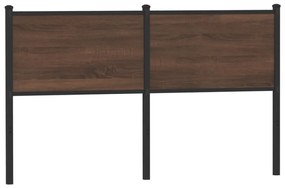 4007799 vidaXL Резервна табла за легло, кафяв дъб, 150 см, инженерно дърво и стомана