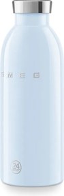 Термо бутилка SMEG Clima 50's Style WBF01PB, 500 мл, Херметично затваряне, Двустенна, Неръждаема стомана 18/8, Син