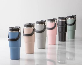 Синя бутилка за пътуване бутилка от неръждаема стомана 1 l Eco – Ladelle