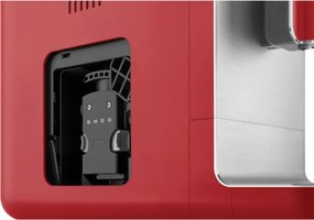 Еспресо машина SMEG Collezione BCC02RDMEU, 1350 W, 19 bar, 1.4 л, 8 функции, Вградена мелачка, Дюза за пара, Червен