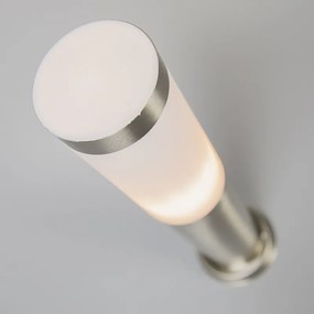 Външна лампа стълб стомана 45 см IP44 - Rox с наземна шпилка и кабелен втулка