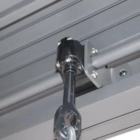 Пергола Hesperide Evonis, Алуминий и стомана, Графит, 6x3 m