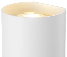 Интелигентна стенна лампа бяла кръгла с 2 Wifi GU10 - Sabbir