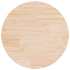 813647 vidaXL Плот за маса, Ø60x2,5 см, бор масив