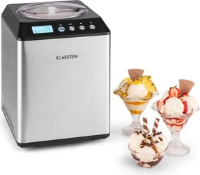 Klarstein VANILLY SKY FAMILY, машина за сладолед замразен йогурт 250W 2.5л, сребриста