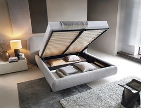 Облечено легло Prius-140 x 200-Светло сиво светло