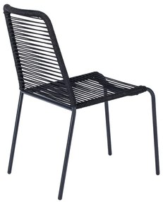 Комплект от 4 черни стола за хранене Kai и маса от естествен цвят Thor - Bonami Essentials