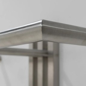 Метална стенна закачалка в сребрист цвят 65 cm Senza – Spinder Design