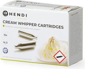 Комплект от 10 бомбички от бутилки с бита сметана - Hendi