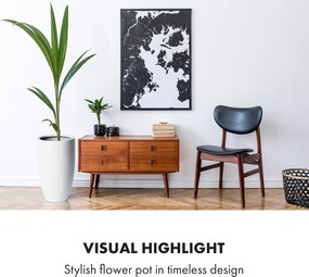 Fox & Fern Саксия Almere Fibre Stone, идеална за растения, ръчно изработена, конусовидна