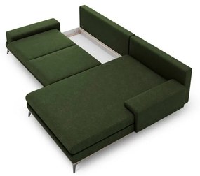 Бутилково зелен разтегателен диван ъгъл , десен ъгъл Planet - Windsor &amp; Co Sofas