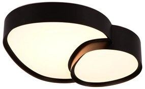 Черна LED светлина за таван 36x43,5 cm Rise - Trio