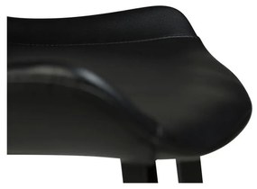 Бар стол от черна изкуствена кожа Hype - DAN-FORM Denmark