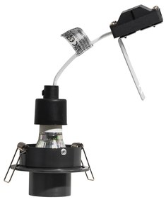 Комплект от 6 вградени спота Gunmetal GU10 35mm кръгли с наклон - Installa