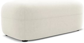 Бяла кадифена табуретка Moana – Makamii