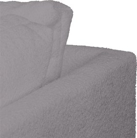 Тъмносив ъглов диван от плат букле (десен ъгъл) Ariella - Ropez