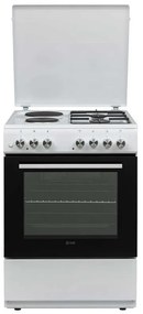 Готварска печка VOX GHT 6220 W, 5600W, 65 л, Клас А, 2 газови и 2 електрически котлона, 8 функции, До 250C, Бял