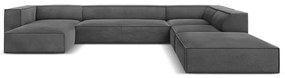 Сив ъглов диван (десен ъгъл) Madame - Windsor &amp; Co Sofas