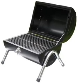 Барбекю Ziel Grill CG309, 41x28x36 см, Въглеродна стомана, Заключващ механизъм, Черен