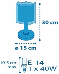 Лампа за четене Ango Clouds-Green