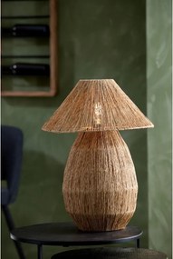 Настолна лампа в естествен цвят с абажур от юта (височина 55 cm) Maruva – Light &amp; Living