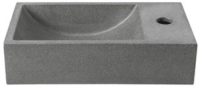 Тъмносив бетонен малък умивалник 40x22 cm Crest – Sapho