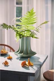 Светлозелена керамична ваза (височина 20,5 cm) Kantarel – Kähler Design