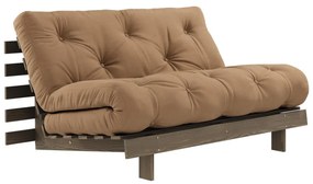 Светлокафяв разтегателен диван 140 cm Roots - Karup Design