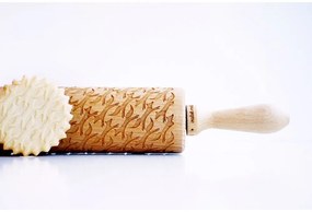 Дървен релефен валяк за тесто Foxes - Valek