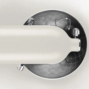 Планетарен миксер KitchenAid Artisan Monochrome White 5KSM156CXEPL, 300W, 4.7 л, Direct drive, 10 скорости, Накланяща се глава, Керамична купа, Порцеланово бял