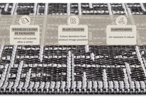 Тъмносив външен килим 155x235 cm Clyde Telu – Hanse Home