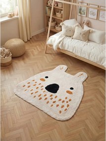Кремав памучен детски килим подходящ за пране/ръчно изработен 120x137 cm Snuggle Nienchen – Hanse Home