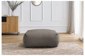 Сиво-кафява табуретка от рипсено кадифе Voltaire – Bobochic Paris