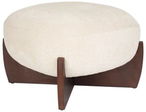 Бежова табуретка от букле Emilius – Dutchbone