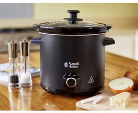 Уред за бавно готвене Slow cooker Russell Hobbs 24180-56 Chalkboard, 3.5 литра, Керамичен съд, 3 програми, Черен