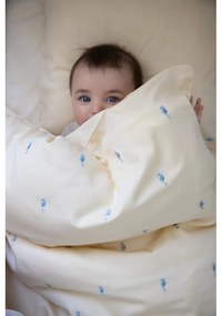 Светложълто детско спално бельо от органичен памук 70x100 cm Sea Garden – Cam Cam Copenhagen