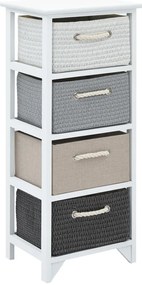 242890 vidaXL Шкаф за съхранение, 4 чекмеджета, дърво