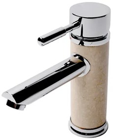 Стоящ смесител за умивалник ICL 1458234S PIETRA SABBIA, месинг, хром + пясък, 18см