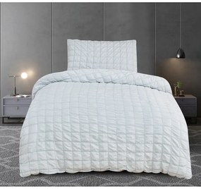 Светлосиво крепово спално бельо за единично легло 140x200 cm Naomi – My House