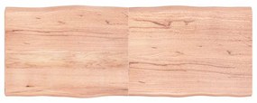 363973 vidaXL Плот за маса светлокафяв 160x60x(2-6) см обработен масивен дъб