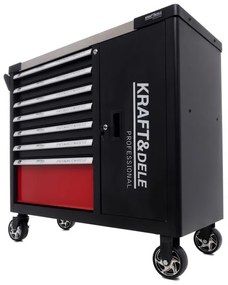 Работническа количка за инструменти 299бр - 7 чекмеджета + шкаф KD1068