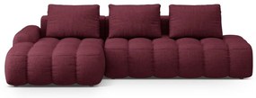 Бордо сгъваем/с място за съхранение ъглов диван (ляв ъгъл) Linz – Cosmopolitan Design