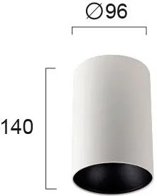 Точкова светлина покрив Viokef Jhonny Round-бял