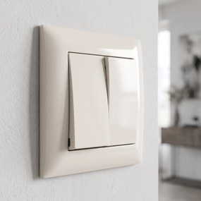 Двоен Ключ с Рамка OSTE JNH007-W BEIGE