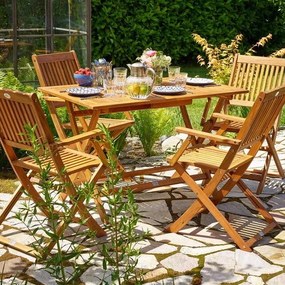 Градински комплект за 4 лица Sydney Komfort от акациева дървесина