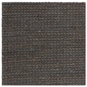 Антрацитен ръчно изработен ютен килим 200x290 cm Oakley – Asiatic Carpets