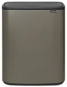 Сиво стоманено кошче за боклук, отваряне с докосване 60 l Bo Touch Bin – Brabantia