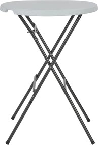 44560 vidaXL Сгъваема бар маса, бяла, 80x110 см, HDPE