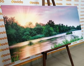 Картина на платно – Изгрев на река