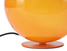 Ретро настолна лампа оранжева със стъкло - Mabel